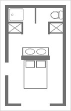 Plan de la chambre double cypres