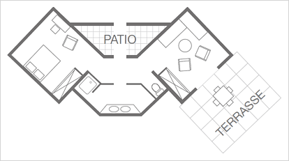Plan de la suite senior - les cypres